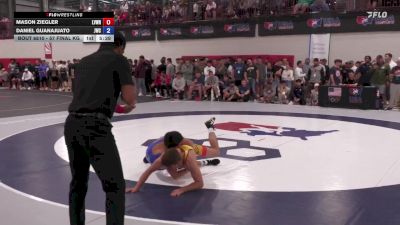 57 Final kg Champ. Round 1 - Mason Ziegler, Lehigh Valley Wrestling RTC vs Daniel Guanajuato, Jackrabbit Wrestling Club