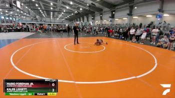 60 lbs Cons. Round 4 - Mario Foreman Jr., Alamo City Wrestling Club vs Kaleb Liggett, Amped Wrestling Club