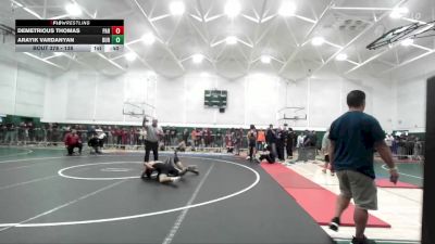 138 lbs Cons. Round 2 - Arayik Vardanyan, Burbank vs Demetrious Thomas, Paramount