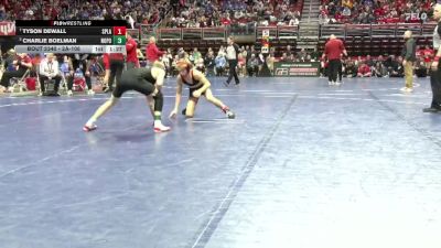 2A-106 lbs Quarterfinal - Tyson Dewall, Spirit Lake Park vs Charlie Boelman, North Polk