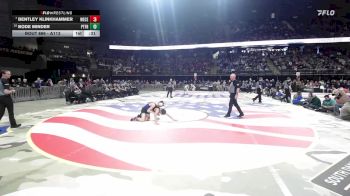 7th Place Match - Bentley Klinkhammer, West Central vs Bode Minder, Pierre T.F. Riggs