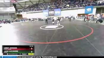 1 lbs Quarterfinal - Jorey Johnson, Mount Baker vs Jaime Alejandre, Zillah