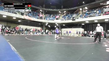 110 lbs Cons. Round 2 - Diana Llanos, West Aurora vs Lily Wagner, Unattached