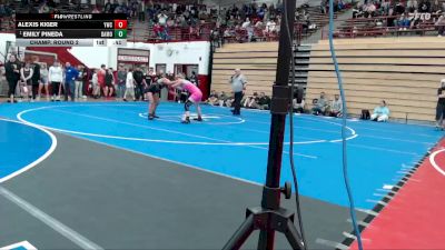 115 lbs Champ. Round 2 - Emily Pineda, Jasper vs Alexis Kiger, Yorktown Wrestling Club