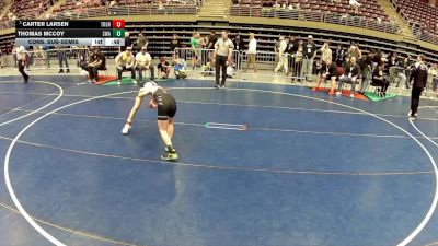 87 lbs Cons. Sub-semis - Carter Larsen, True Grit vs Thomas McCoy, Sanderson Wrestling Academy