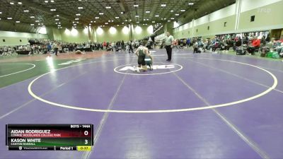 144A Quarterfinal - Aidan Rodriguez, Conroe Woodlands College Park vs Kason White, Canyon Randall