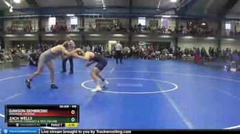 165 lbs Quarterfinal - Zach Wells, Rochester Community & Tech. College vs Dawson Dembroski, Wisconsin-LaCrosse