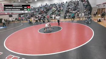 139 lbs Cons. Semi - Maximus Switzenberg, Hempfield Hs vs Lincoln Yackanech, Penn Manor Hs