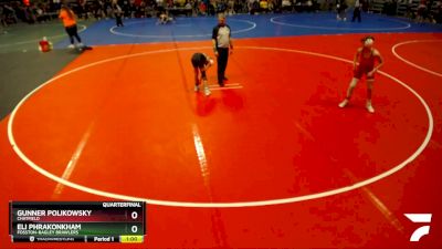 88 lbs Quarterfinal - Gunner Polikowsky, Chatfield vs Eli Phrakonkham, Fosston-Bagley Brawlers