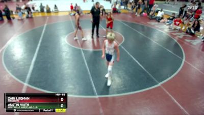 83 lbs Cons. Semi - Austin Vaith, Monticello Wrestling Club vs Zain Luqman, Minnesota