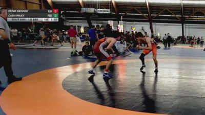 125 lbs Quarterfinal - Eddie George, Blair Academy vs Cash Wiley, Position Wrestling