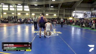 174 lbs Semifinal - Cooper Fleming, Castleton University vs Jason Geyer, New York University