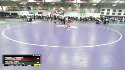 165 lbs Cons. Round 4 - Mitchell Freeman, University Of Rio Grande vs Micahel Ager, University Of Saint Mary (KS)