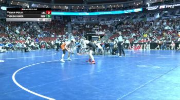 3A-132 lbs Champ. Round 1 - Kash Kiner, Valley, West Des Moines vs Evan Pulis, Linn-Mar