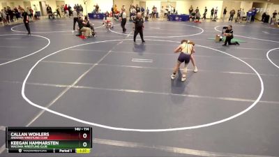 114 lbs Cons. Round 4 - Callan Wohlers, Andover Wrestling Club vs Keegan Hammarsten, Waconia Wrestling Club