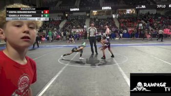 60 lbs Cons. Round 1 - Izabella Stutsman, Sunflower Kids vs Josefina Hernandez-Martinez, Iron Grapplers