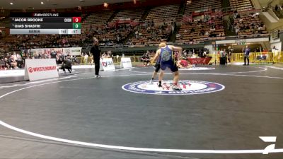 Junior Boys - 190 lbs Cons. Round 4 - Ojas Shastri vs Jacob Brooke, Chico High School Wrestling