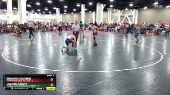 120 lbs Quarterfinals (8 Team) - Brayden Soverns, Austintown Fitch Falcons vs Colton Aaron, Florida Elite Wrestling Academy