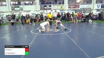 E-146 lbs Consi Of 8 #2 - Max Kaye, OH vs Ashtan Hendricks, OH