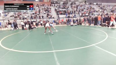 57 kg 3rd Place Match - Tonya Flournory, Pembroke RTC vs Aspen Blasko, Pinnacle Wrestling Club