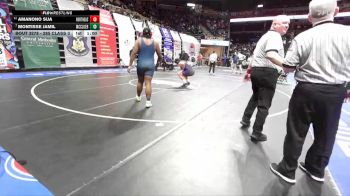 285 Class 3 lbs Cons. Round 2 - Amanono Sua, Northeast (Kansas City) vs Montisse Jamil, McCluer