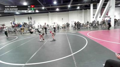 46 lbs 3rd Place - Hazel Grimley, California Grapplers vs Alina Martinez, NM Beast