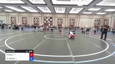 144 lbs Round Of 64 - Aidan Baum, Ma vs Griffin Walizer, Pa