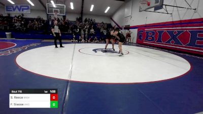 145 lbs Quarterfinal - Sonora Reece, Broken Arrow Girls Junior High vs Foisagaasina Siaose, Union Girls