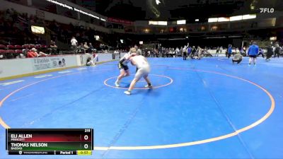 215 lbs Cons. Round 5 - Thomas Nelson, Bagdad vs Eli Allen, Prescott