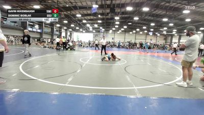 80 lbs Rr Rnd 2 - Gavin Hixenbaugh, TDWC Maniacs Orange - MS vs Dominic Boblak, Gold Standard Wrestling - MS