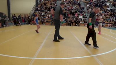 90 lbs Quarterfinal - Claire Rooney, Outlaw Wrestling Club vs Aria Zuck, Jesup Mat Club