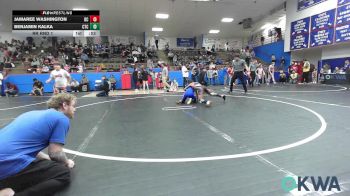 76-80 lbs Rr Rnd 1 - Jamaree Washington, Del City Little League Wrestling vs Benjamin Kalka, Chandler Takedown Club