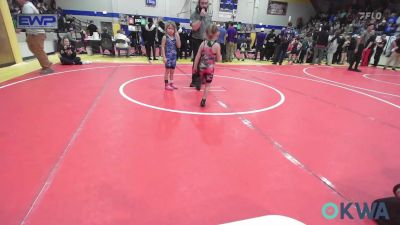 46 lbs Rr Rnd 3 - Piper Schadegg, Skiatook Youth Wrestling vs Reagan Garland, Berryhill Wrestling Club