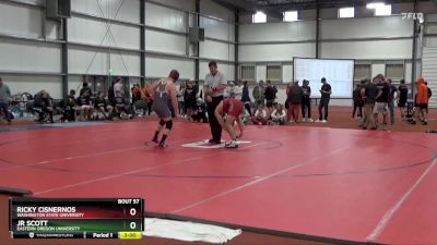 184 lbs Quarterfinal - Jr Scott, Eastern Oregon University vs Ricky Cisnernos, Washington State University