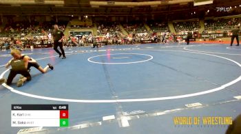 67 lbs Consolation - Kasen Karl, Greater Heights Wrestling vs Maximus Sako, Westshore Wrestling Club