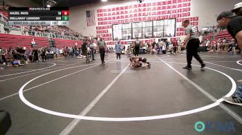 52-55 lbs Quarterfinal - Hazel Rios, Tuttle Wrestling vs Dellaray Leniger, Team Nomad