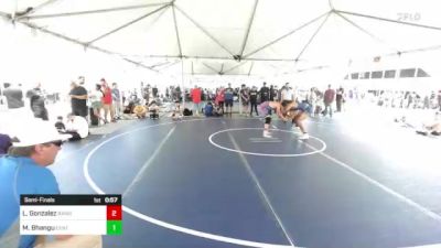 156 lbs Semifinal - Liam Gonzalez, Ramona Dawg Pound vs Mehtaab Bhangu, Central Catholic WC