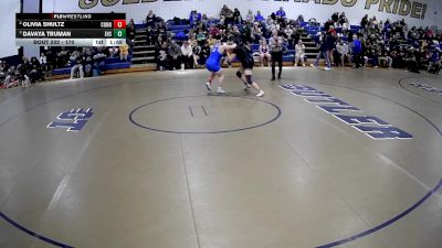 170 lbs Semifinal - Davaya Truman, Erie High vs Olivia Shultz, Connellsville