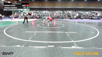 127 lbs Consolation - Genesis Chavez, CPA Wrestling vs Yesenia Cisneros, Atwater Wrestling