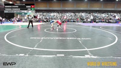 127 lbs Consolation - Genesis Chavez, CPA Wrestling vs Yesenia Cisneros, Atwater Wrestling
