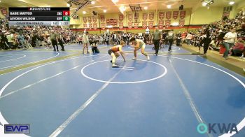 140 lbs Quarterfinal - Gabe Mattox, Salina Wrestling Club vs Jayden Wilson, KIPP TULSA