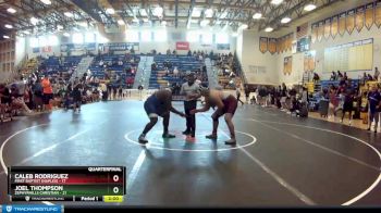 285 lbs Quarterfinals (8 Team) - Joel Thompson, Zephyrhills Christian vs Caleb Rodriguez, First Baptist (Naples)