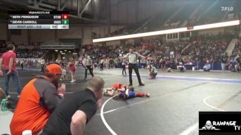 90 lbs Semifinal - Rhythym Pierce, Parsons vs Clara Collins, Abilene