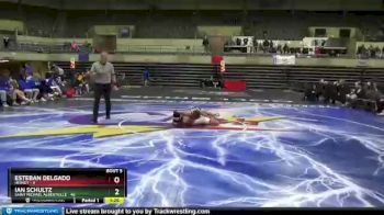 120 lbs Semis & 1st Wrestleback (8 Team) - Ian Schultz, Saint Michael Albertville vs Esteban Delgado, Hersey