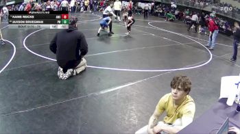 75 lbs Quarterfinal - Jaxson Bruegman, Pierce Warbirds vs Kaine Reicks, Amherst Wrestling Club