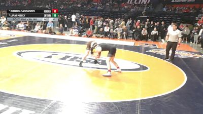 3A 165 lbs 1st Place Match - Liam Kelly, Chicago (Mt. Carmel) vs Bruno Cassioppi, Rockton (Hononegah)