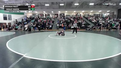 96 lbs Quarterfinal - Brennan Finley, Willard Youth Wrestling vs Wesley Martin, Elevate Wrestling Academy
