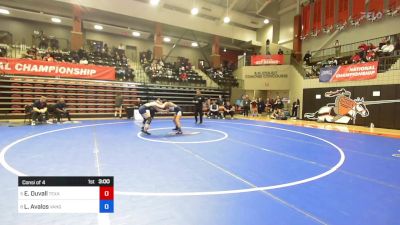 130 lbs Consi Of 4 - Elizabeth Duvall, Texas Wesleyan vs Lillian Avalos, Vanguard (Calif.)