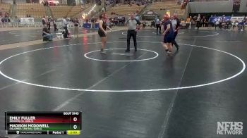 Girls 235 lbs Quarterfinal - Madison McDowell, Columbia Central (Girls) vs Emily Fuller, Dickson Co. (Girls)