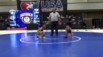 10U Boys - 56 lbs Quarters - Nichalos Tucker, Columbia City Wrestling Club vs Ryddik Johnson, Eastern Oregon Elite